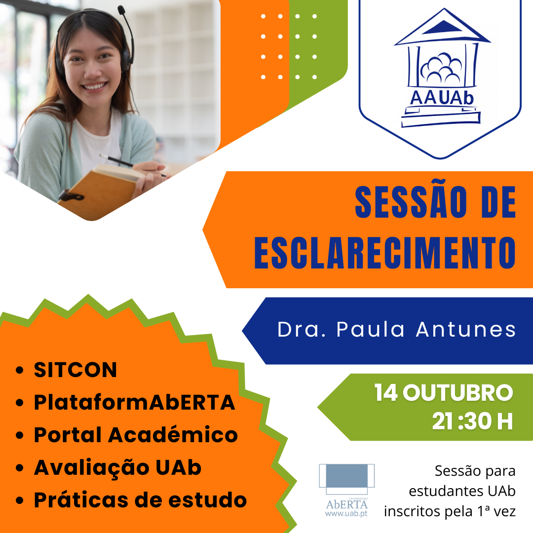Sessão Esclarecimento Plataformas, Avaliação & Práticas de Estudo
