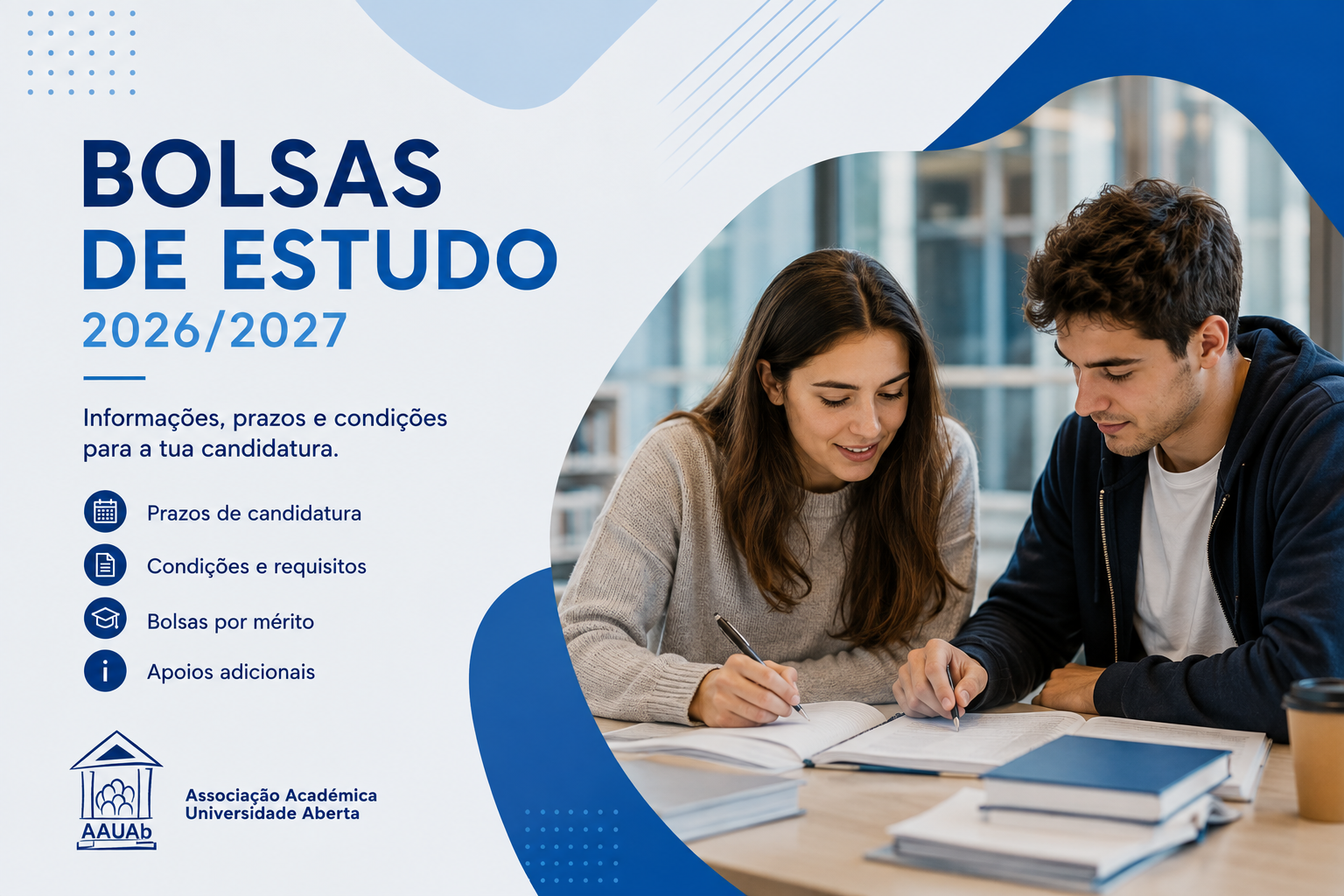 Bolsas de Estudo 2026/2027: candidaturas já disponíveis