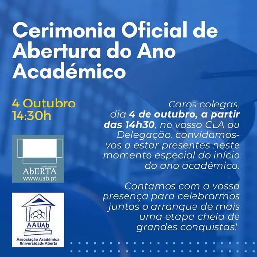Convite para a Cerimónia de Abertura do Ano Académico 2025/2026